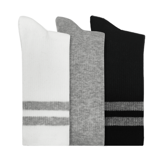 CrocsSocks Crew Small Stripe 3-Pack - US 4852