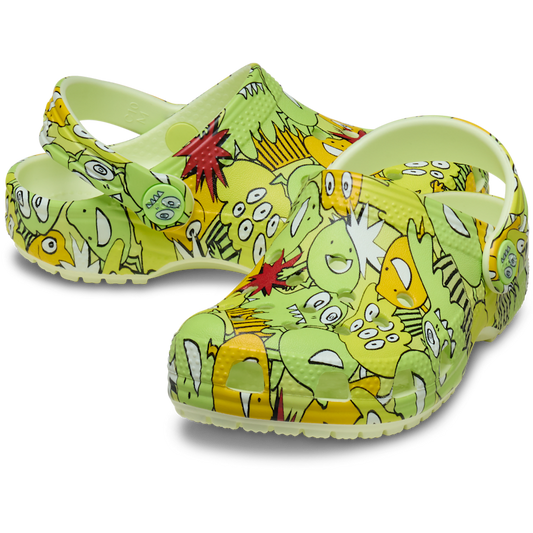 Toddler Classic Glow Monster Camo Clog - US 4615
