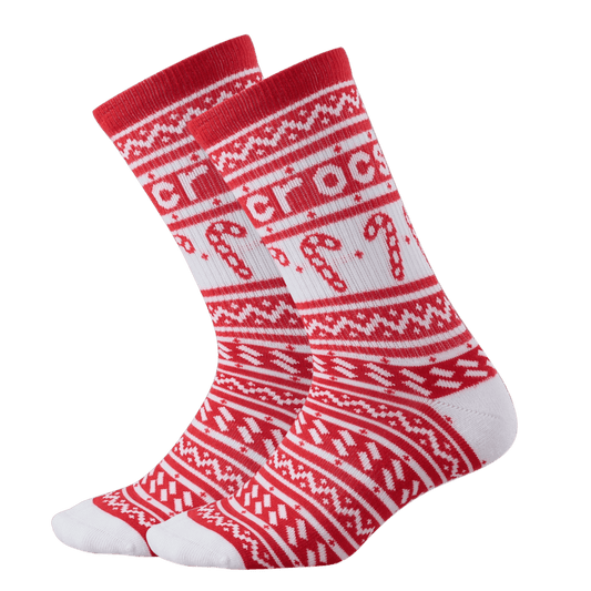 CrocsSocks Candy Cane 3-Pack - US 1096