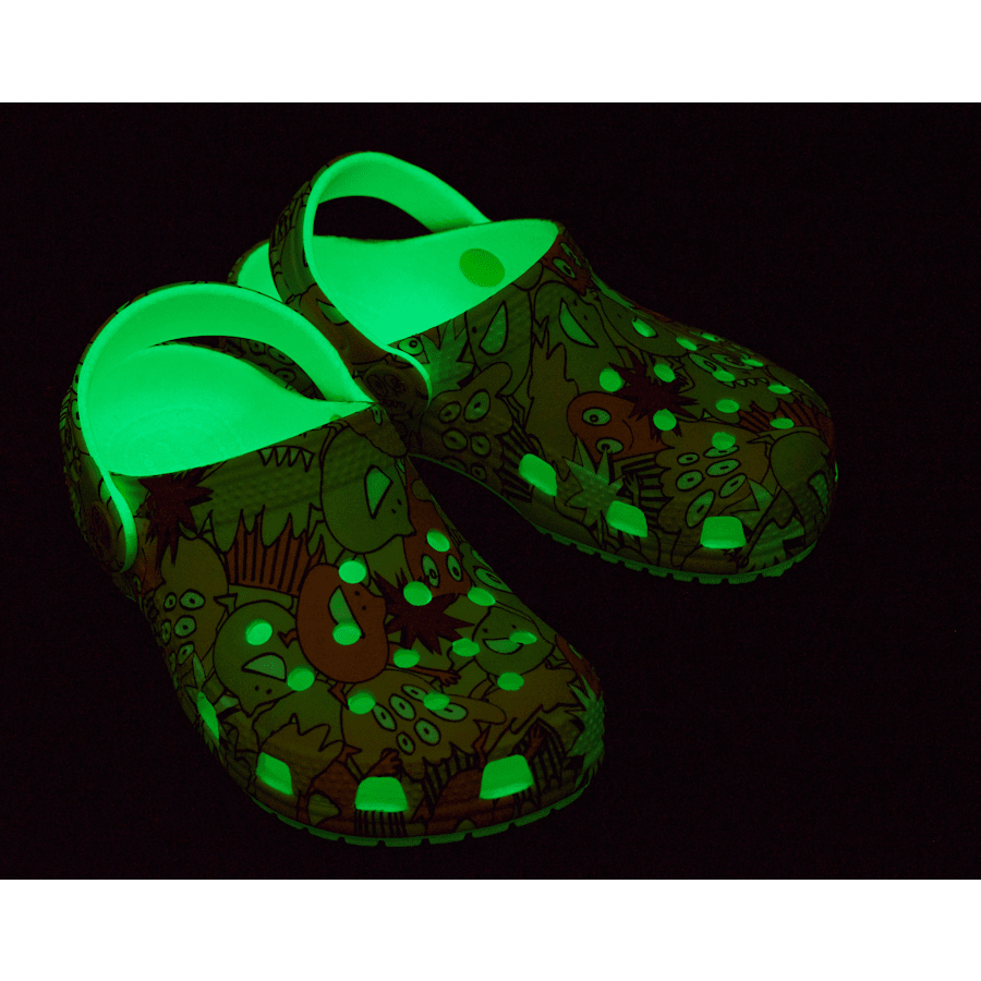 Toddler Classic Glow Monster Camo Clog - US 4615