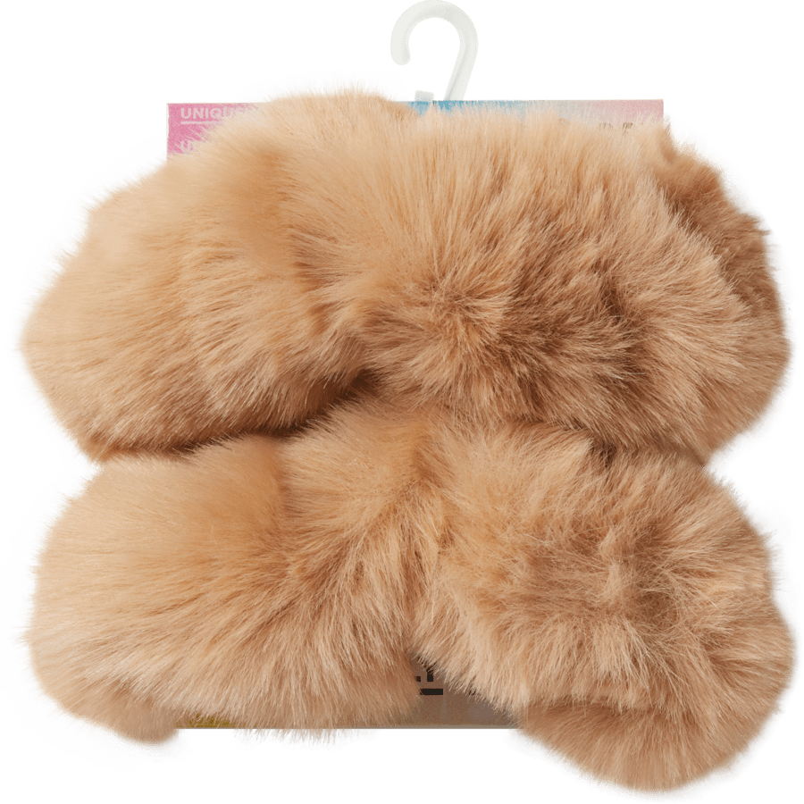 Faux Fur Back Strap Scrunchie Btc - US 2525
