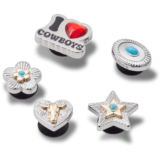 Silver I Heart Cowboy 5 Pack - US 7892