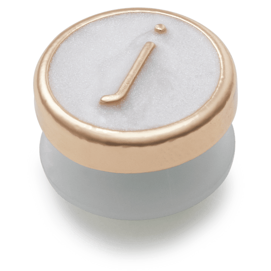 Tiny Pearlized Letter J - US 9295