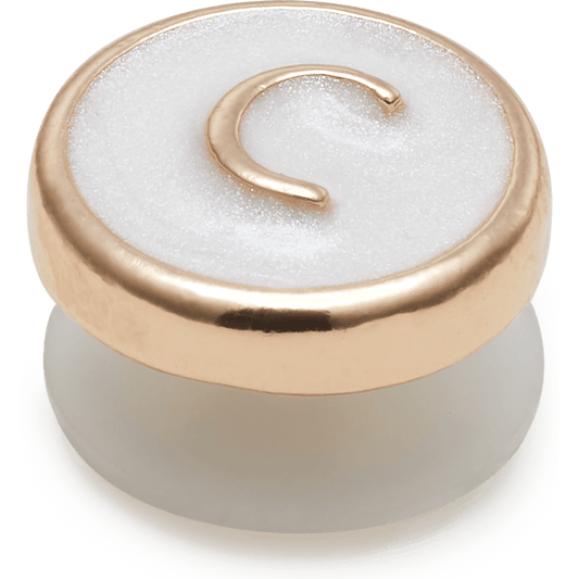 Tiny Pearlized Letter C - US 2453