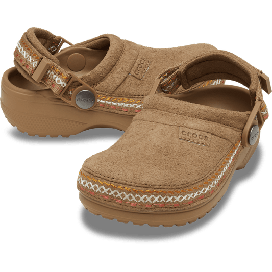 Kids' Crafted Vegan Suede Stitch Clog - US 2455