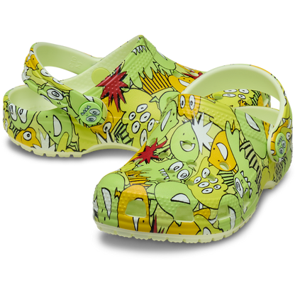Toddler Classic Glow Monster Camo Clog - US 4615
