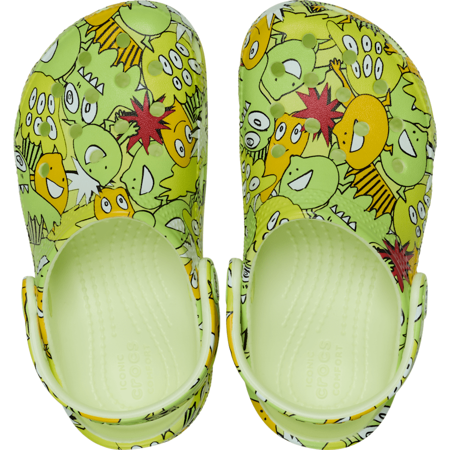 Toddler Classic Glow Monster Camo Clog - US 4615
