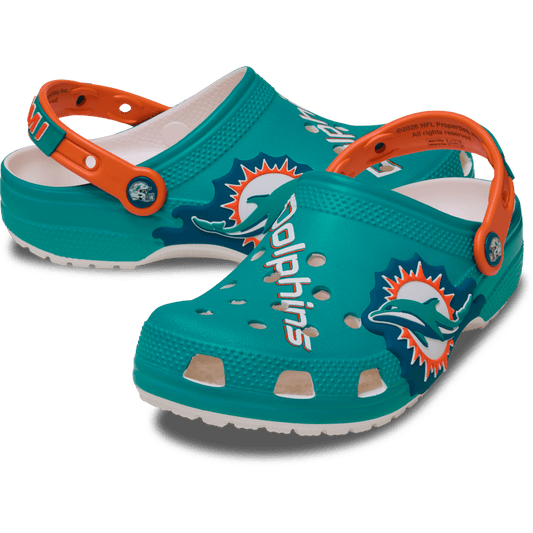 Kids' NFL Miami Dolphins Graphic Classic Clog - US 6127