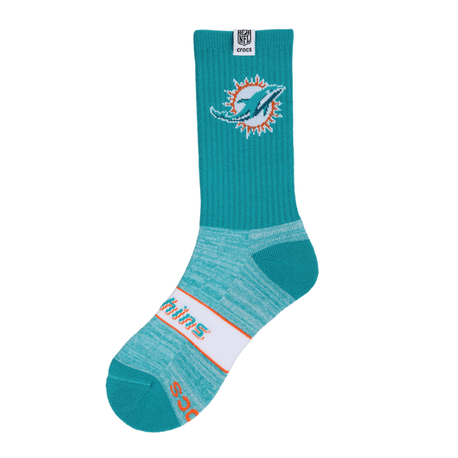 NFL Miami Dolphins Crocs Socks - US 3081