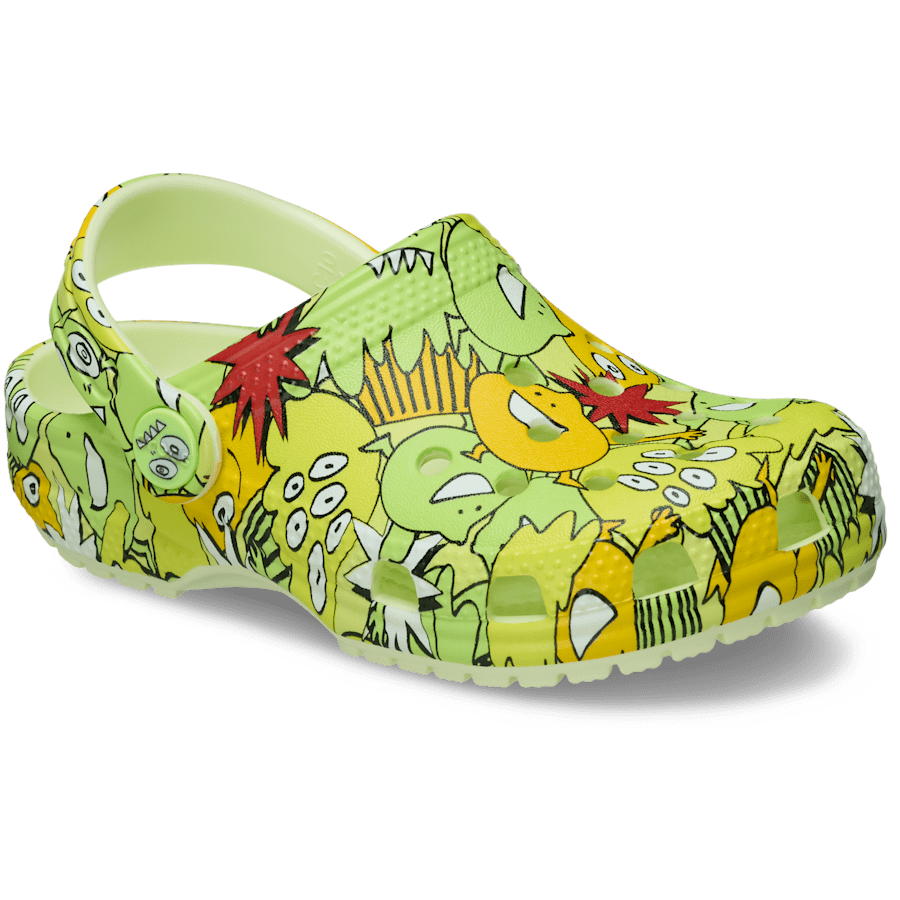 Toddler Classic Glow Monster Camo Clog - US 4615
