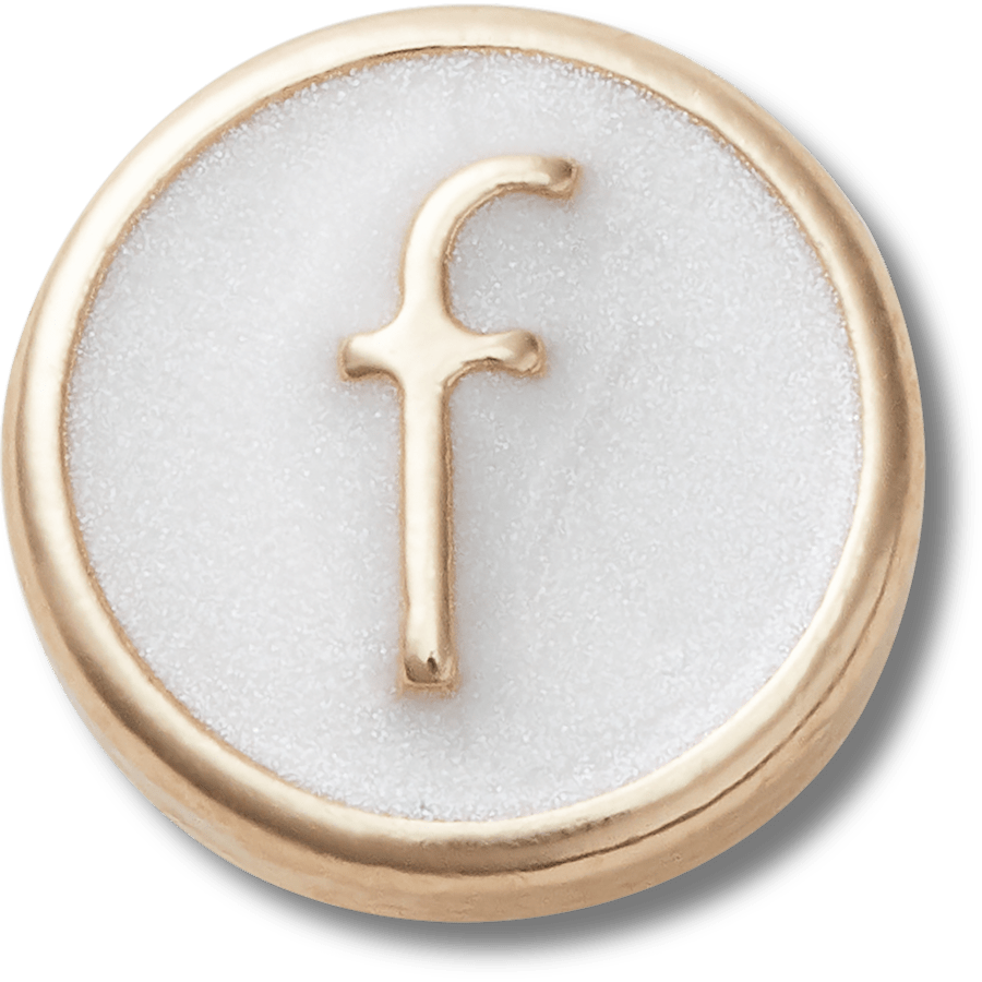 Tiny Pearlized Letter F - US 9657