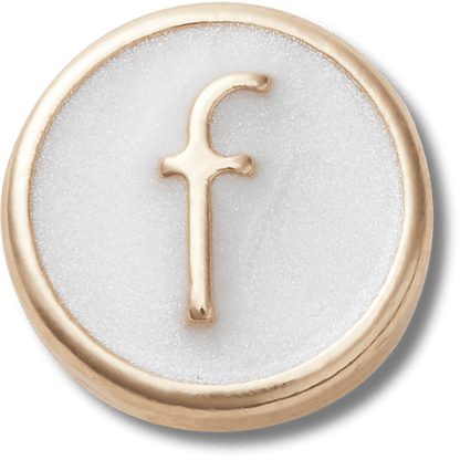 Tiny Pearlized Letter F - US 9657
