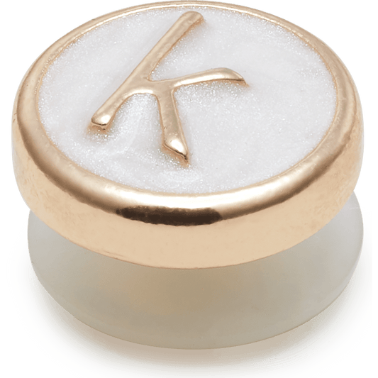Tiny Pearlized Letter K - US 6669