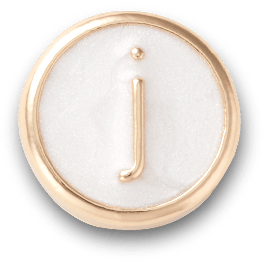 Tiny Pearlized Letter J - US 9295