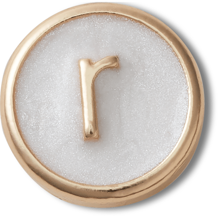 Tiny Pearlized Letter R - US 8453