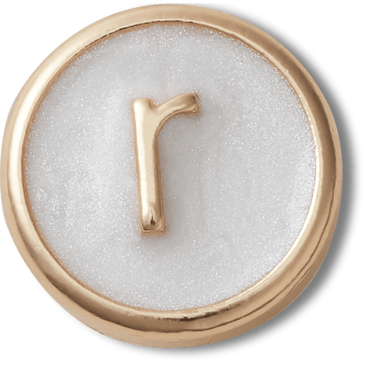 Tiny Pearlized Letter R - US 8453