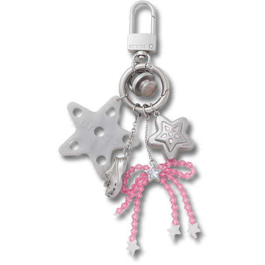 Stars and Beaded Bow Bag Charm - US 8685