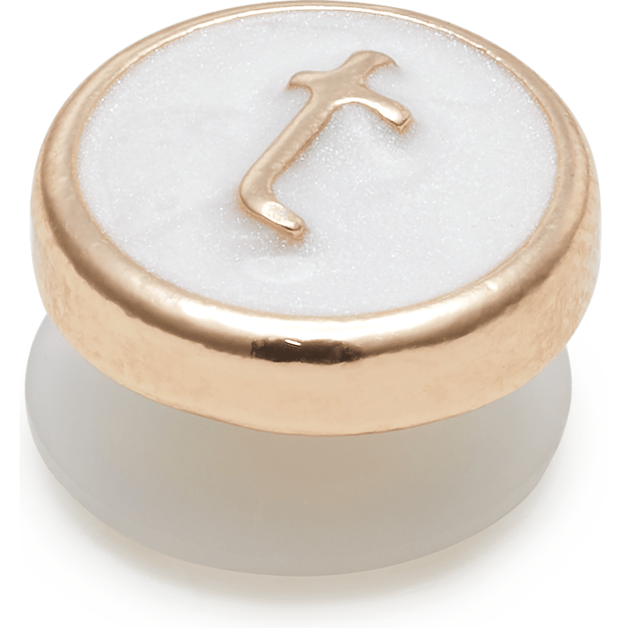 Tiny Pearlized Letter T - US 8880