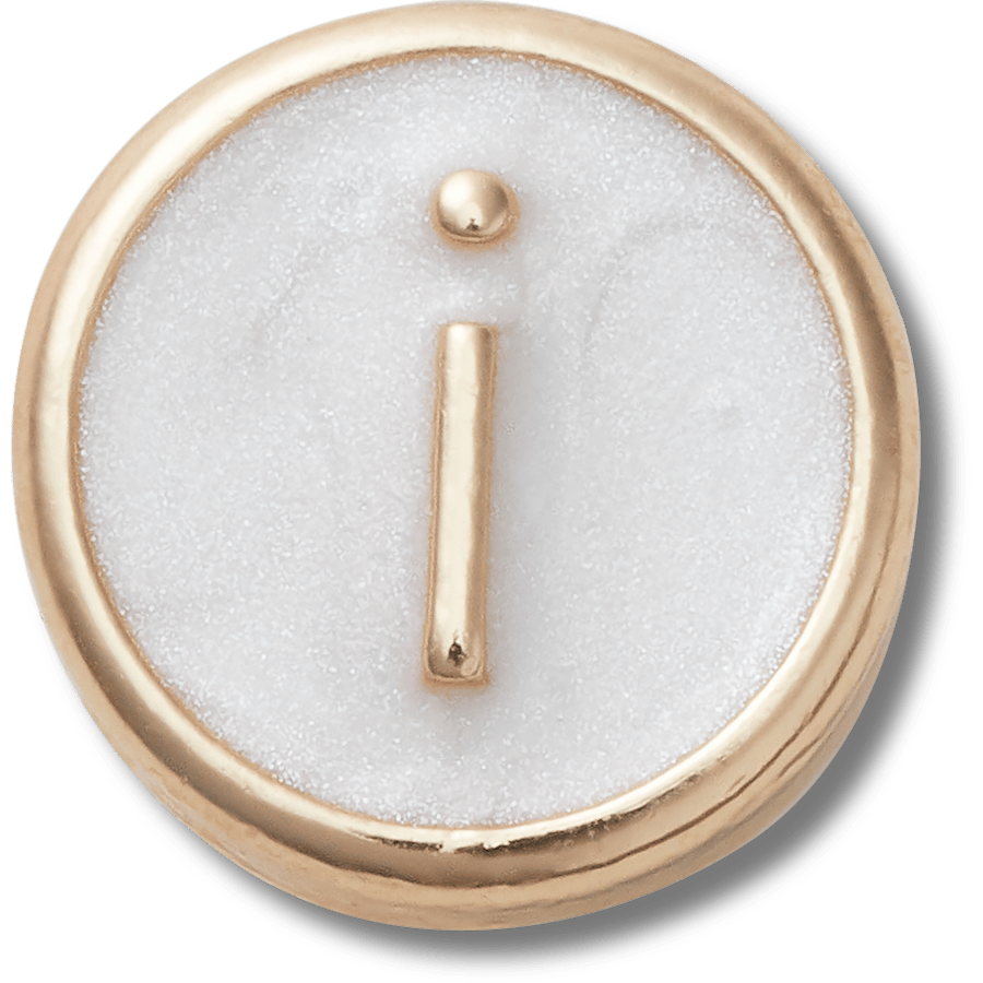 Tiny Pearlized Letter I - US 7004