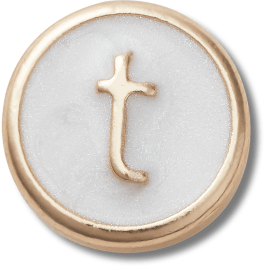 Tiny Pearlized Letter T - US 8880