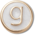 Tiny Pearlized Letter G - US 2870