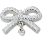 White and Gold Bow SMT Gem - US 6209