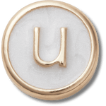 Tiny Pearlized Letter U - US 3987