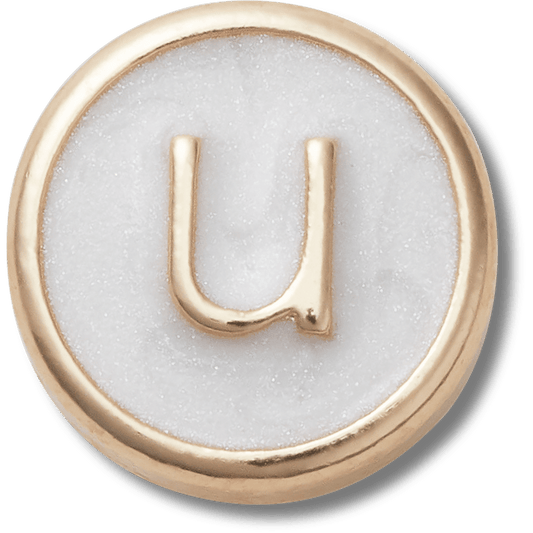 Tiny Pearlized Letter U - US 3987