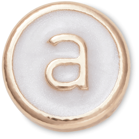 Tiny Pearlized Letter A - US 1118