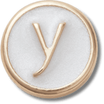 Tiny Pearlized Letter Y - US 1514